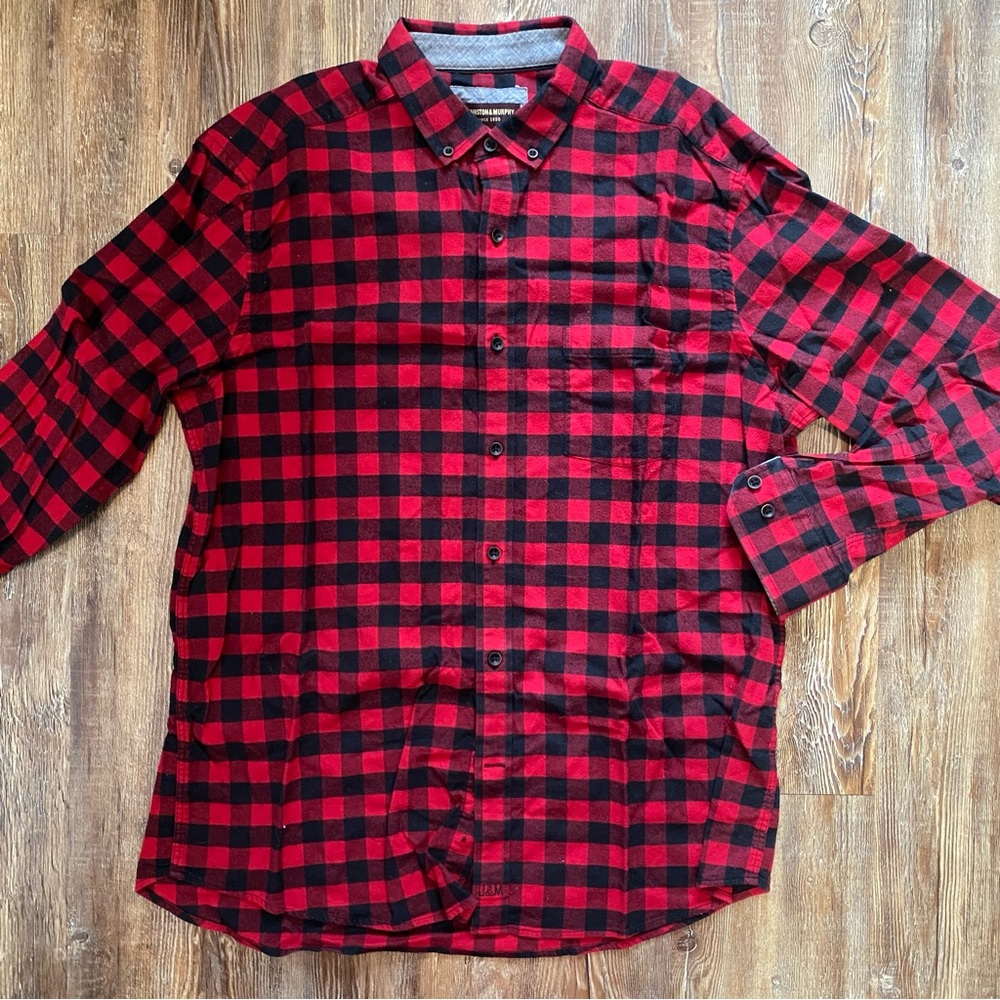 Johnston & Murphy Men’s Flannel Button Down Shirt